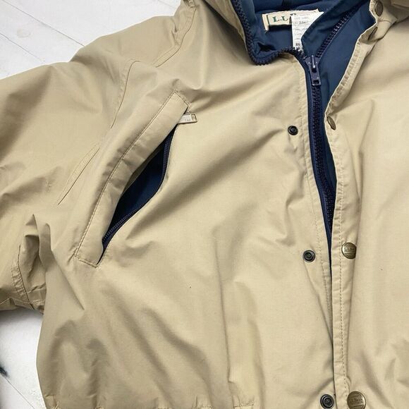 LL Bean Goose Down Gore-Tex Warden's Parka Outdoors Coat Men's Large Workwear - Picture 3 of 16